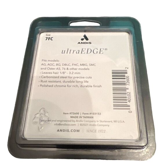 Andis Ultraedge 7FC 3.2mm Blade NEW - Picture 2 of 2